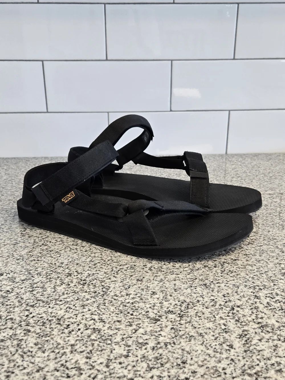 Teva Black Minimalist Sport Sandals